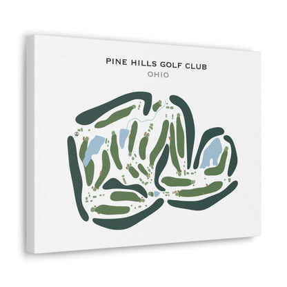 Pine Hills Golf Club, Ohio - Printed Golf Courses