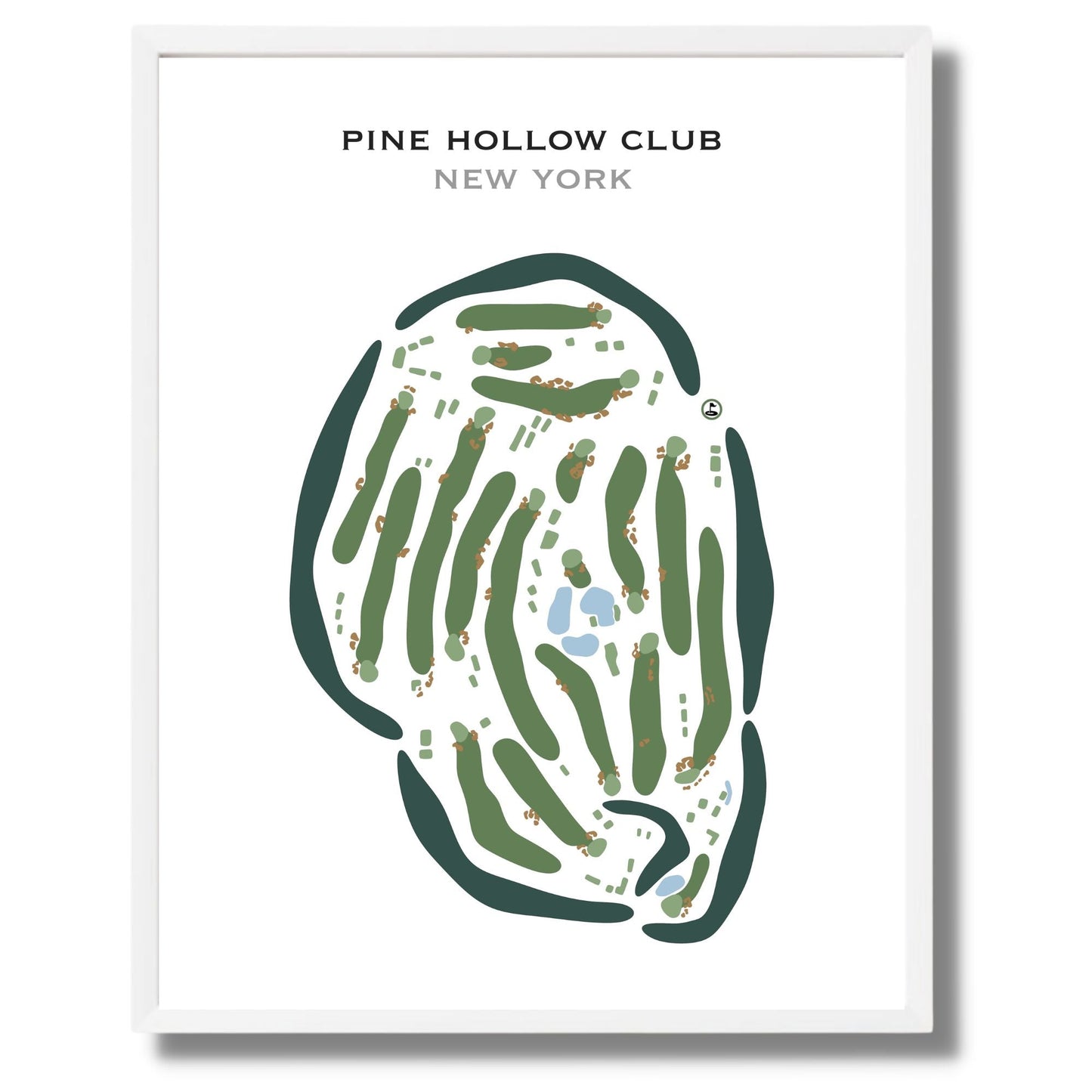 Pine Hollow Club, New York - Printed Golf Courses