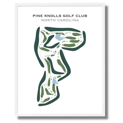 Pine Knolls Golf Club, North Carolina - Printed Golf Course