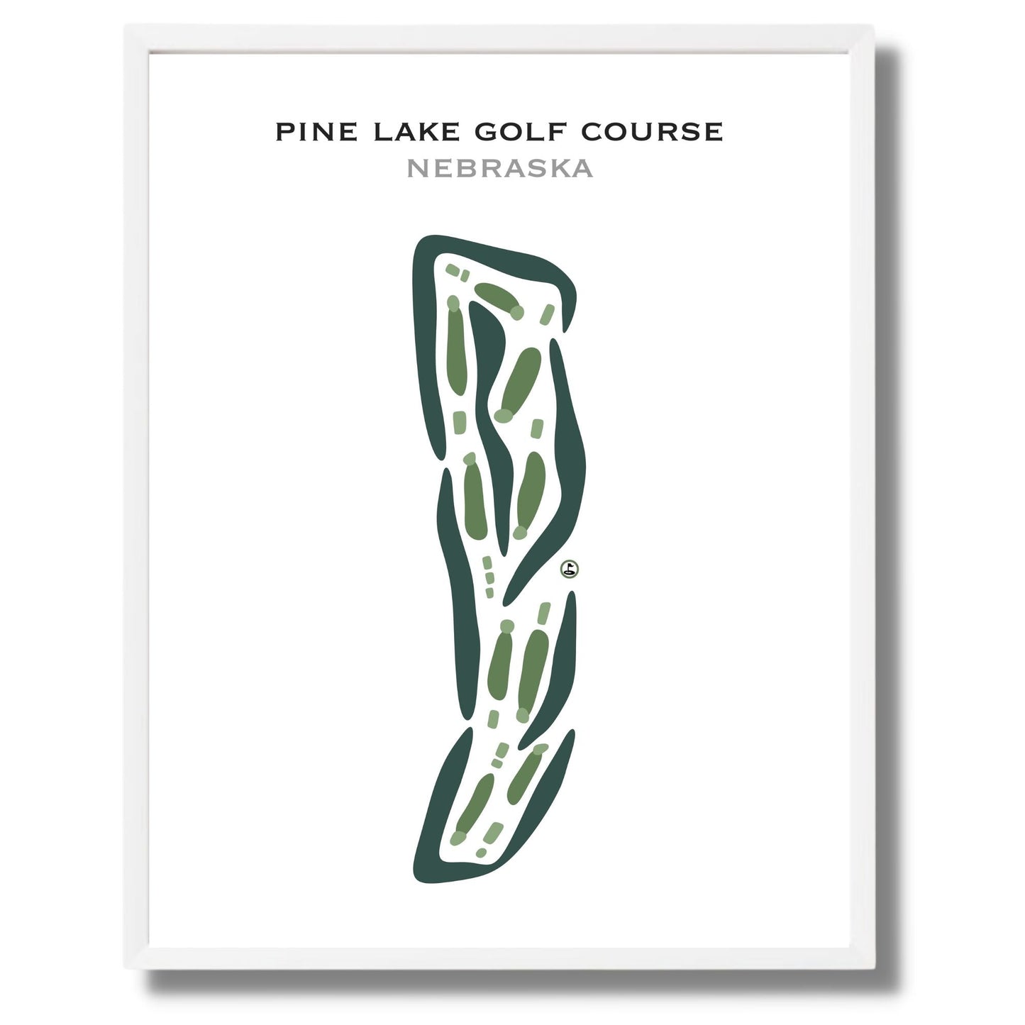 Pine Lake Golf Course, Nebraska - Printed Golf Courses