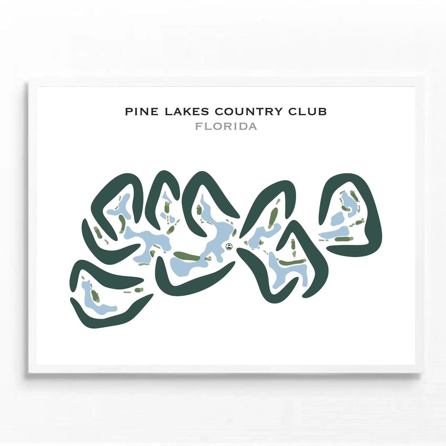 Pine Lakes Country Club, Florida - Printed Golf Courses
