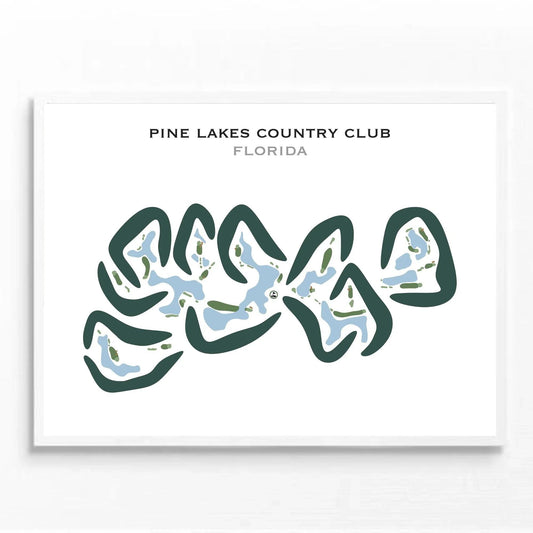 Pine Lakes Country Club, Florida - Printed Golf Courses