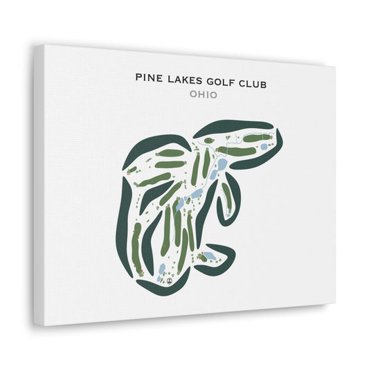 Pine Lakes Golf Club, Ohio - Printed Golf Courses