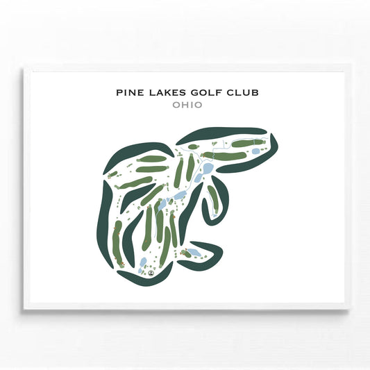 Pine Lakes Golf Club, Ohio - Printed Golf Courses