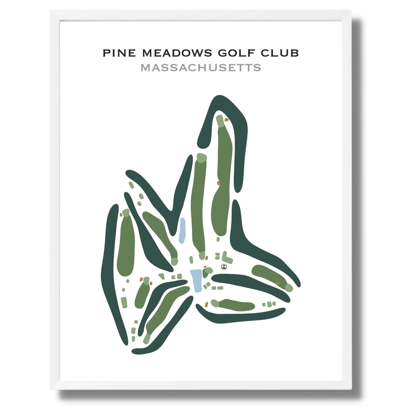Pine Meadows Golf Club, Massachusetts - Printed Golf Courses