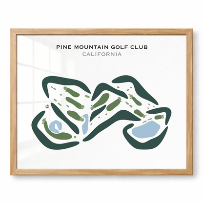 Pine Mountain Golf Club, California - Printed Golf Courses