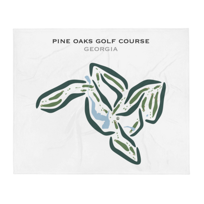 Pine Oaks Golf Course, Georgia - Printed Golf Courses