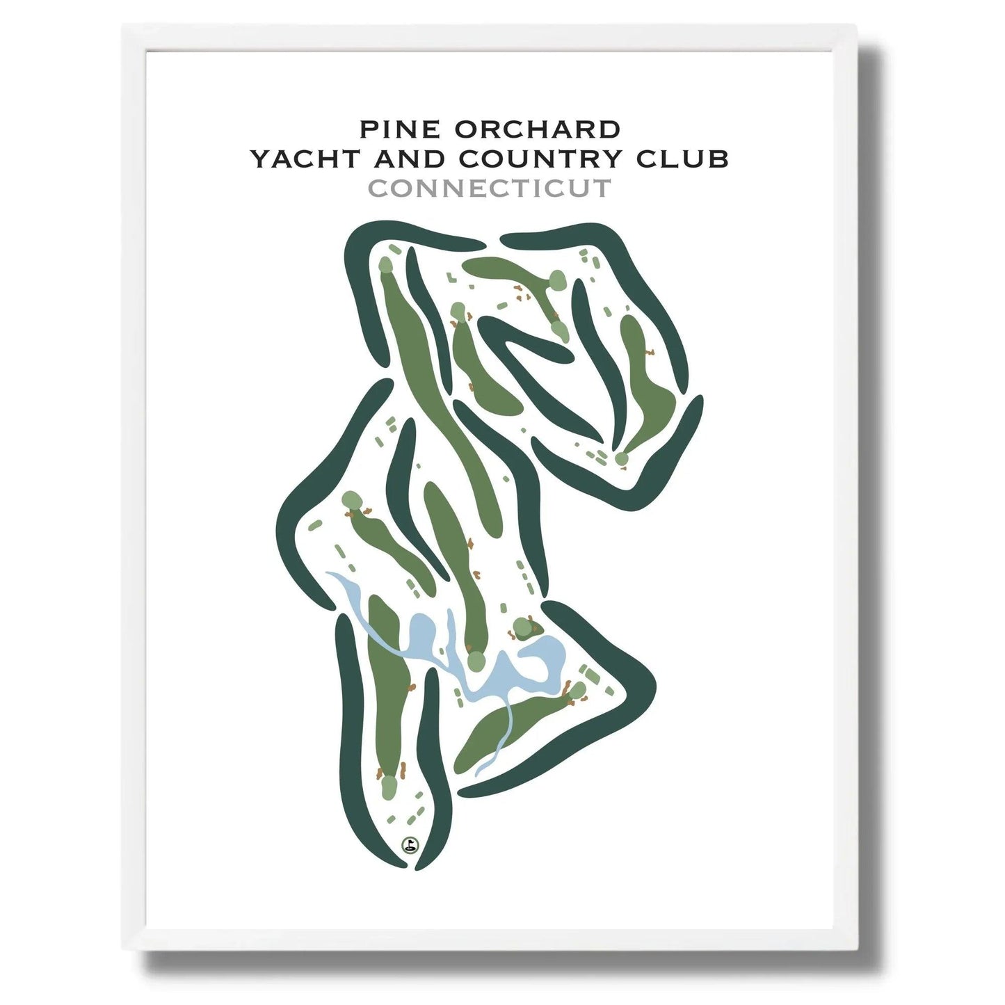 Pine Orchard Yacht And Country Club, Connecticut - Printed Golf Courses