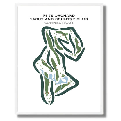 Pine Orchard Yacht And Country Club, Connecticut - Printed Golf Courses