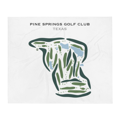 Pine Springs Golf Club, Texas - Printed Golf Courses