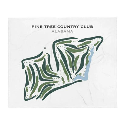 Pine Tree Country Club, Alabama - Printed Golf Courses