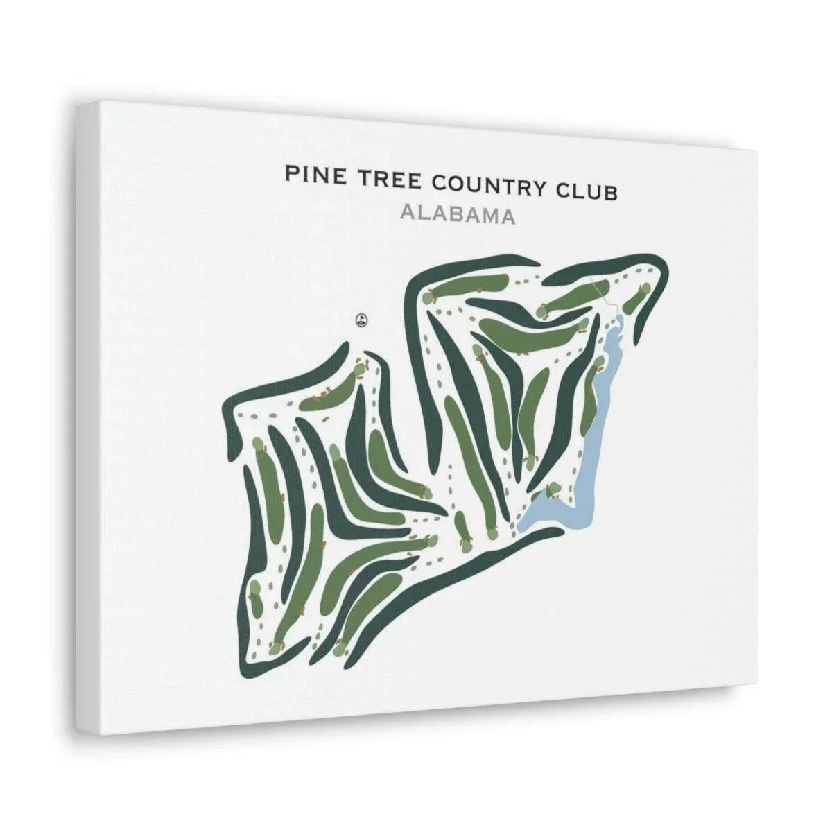 Pine Tree Country Club, Alabama - Printed Golf Courses