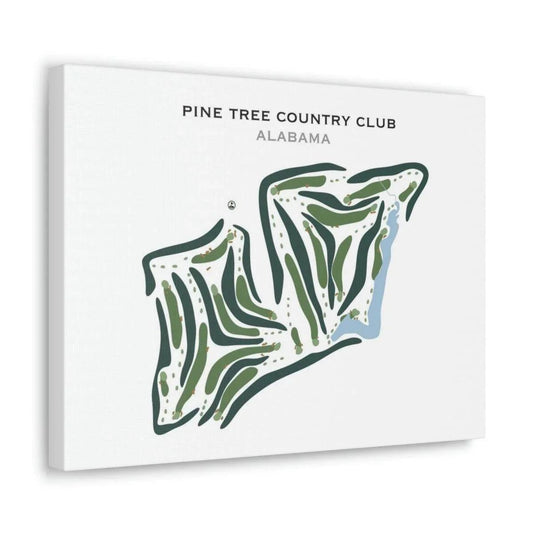 Pine Tree Country Club, Alabama - Printed Golf Courses