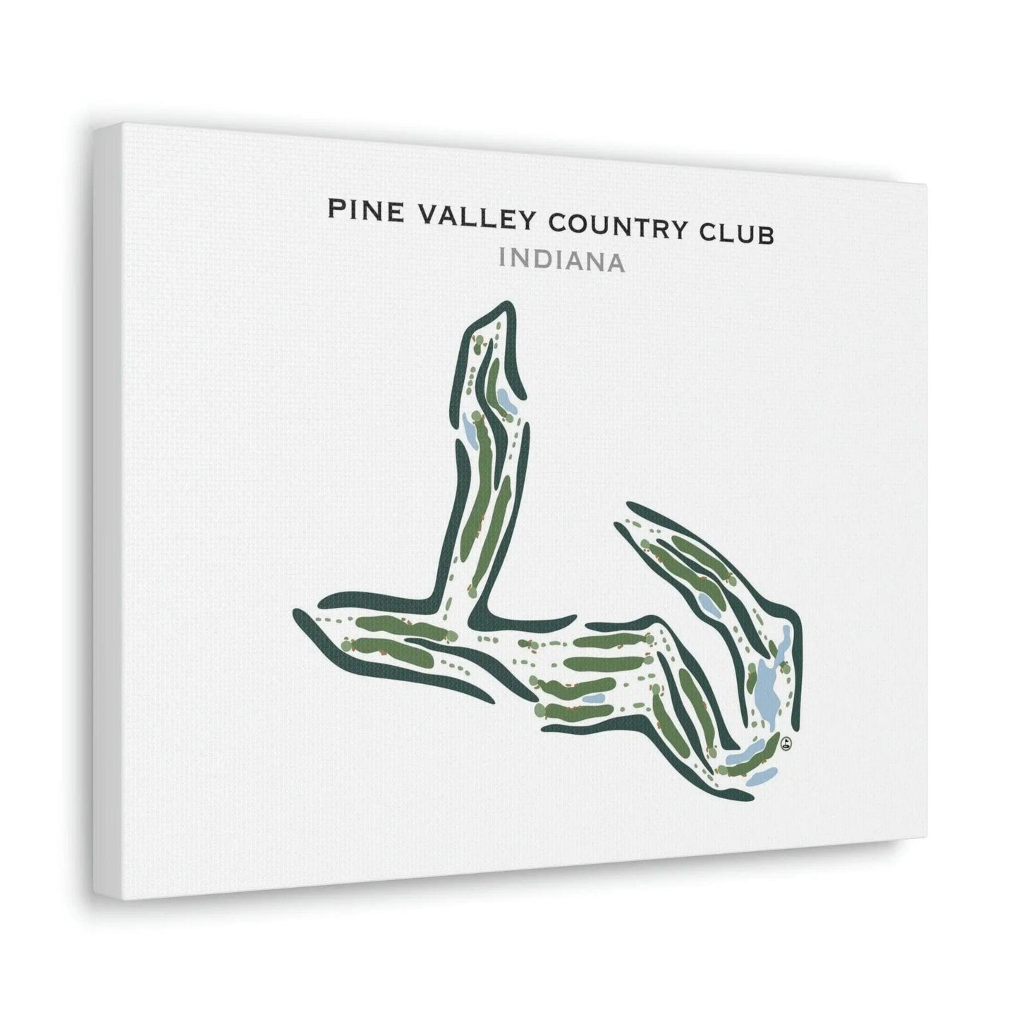 Pine Valley Country Club, Indiana - Printed Golf Courses