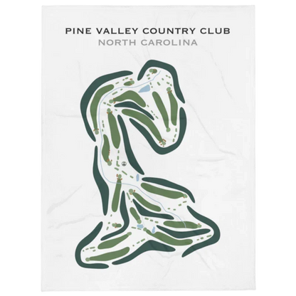 Pine Valley Country Club, North Carolina - Printed Golf Course