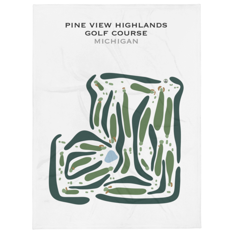 Pine view Highlands Golf Course, Michigan - Printed Golf Courses