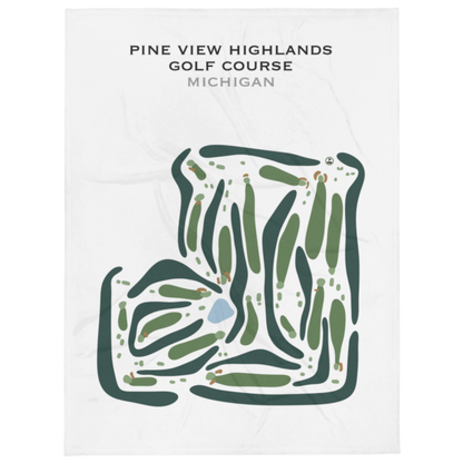 Pine view Highlands Golf Course, Michigan - Printed Golf Courses