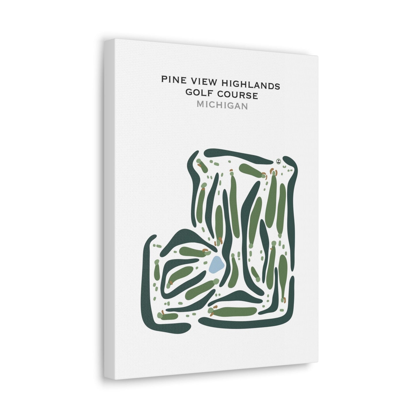 Pine view Highlands Golf Course, Michigan - Printed Golf Courses