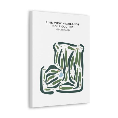 Pine view Highlands Golf Course, Michigan - Printed Golf Courses
