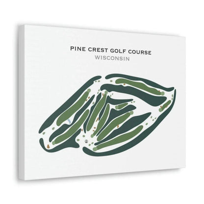 Pine Crest Golf Course, Wisconsin - Printed Golf Courses