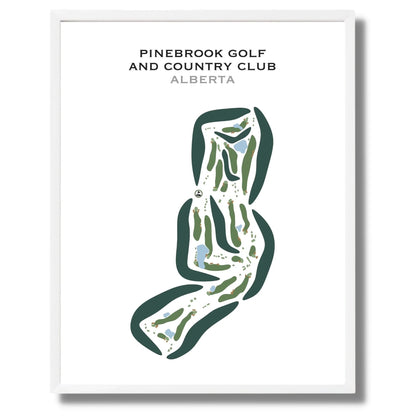 Pinebrook Golf & Country Club, Alberta, Canada - Printed Golf Courses