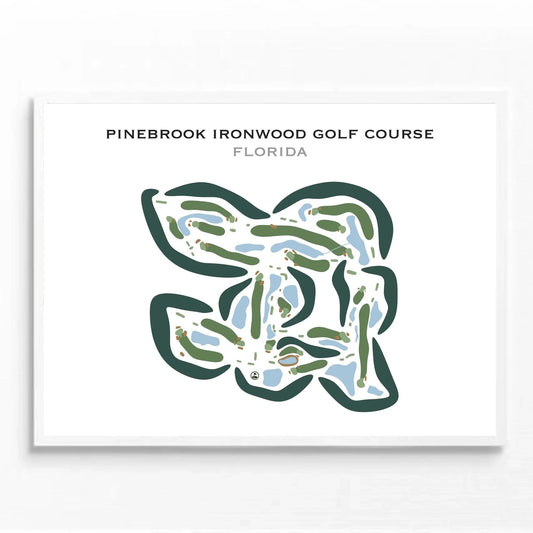 Pinebrook Ironwood Golf Course, Florida  - Printed Golf Courses