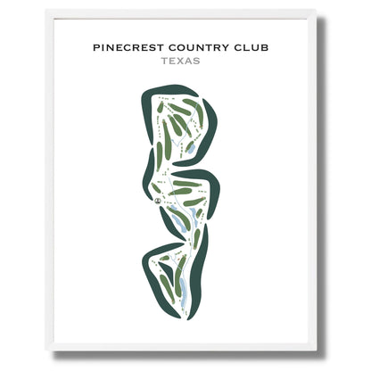 Pinecrest Country Club, Texas - Printed Golf Courses