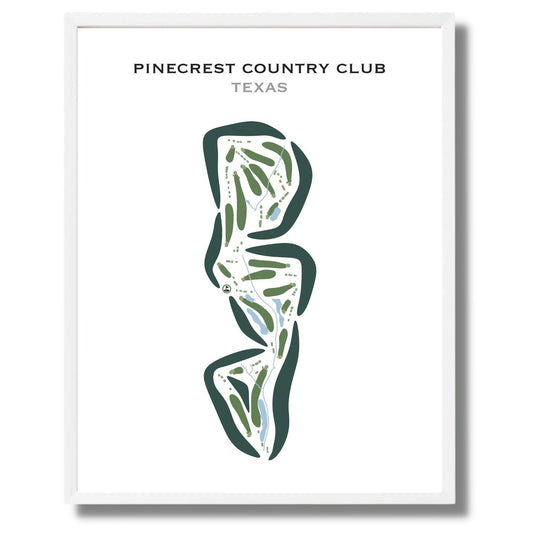 Pinecrest Country Club, Texas - Printed Golf Courses