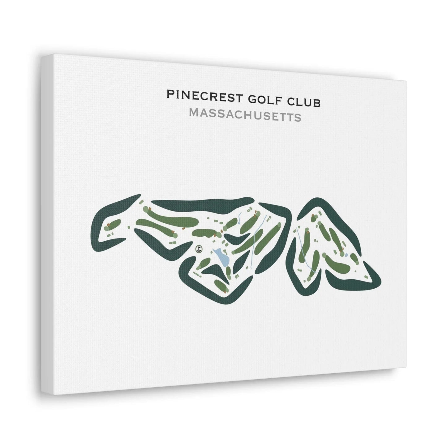 Pinecrest Golf Club, Massachusetts - Printed Golf Courses