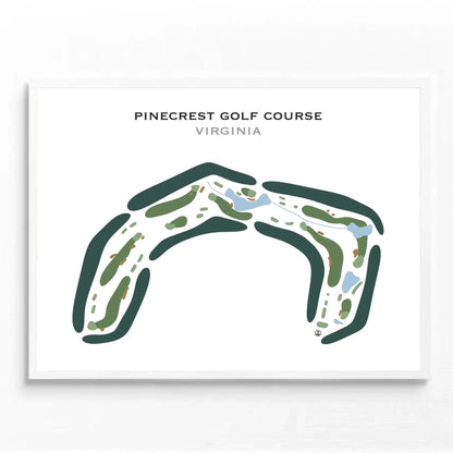 Pinecrest Golf Course, Virginia - Printed Golf Courses