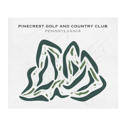 Pinecrest Lake Golf & Country Club, Pennsylvania - Printed Golf Courses