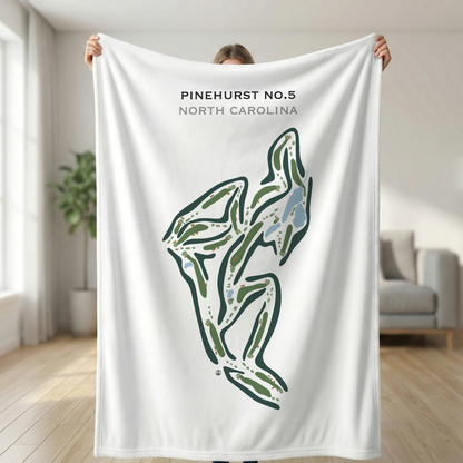 Pinehurst No.5 Golf Course, North Carolina - Printed Golf Course