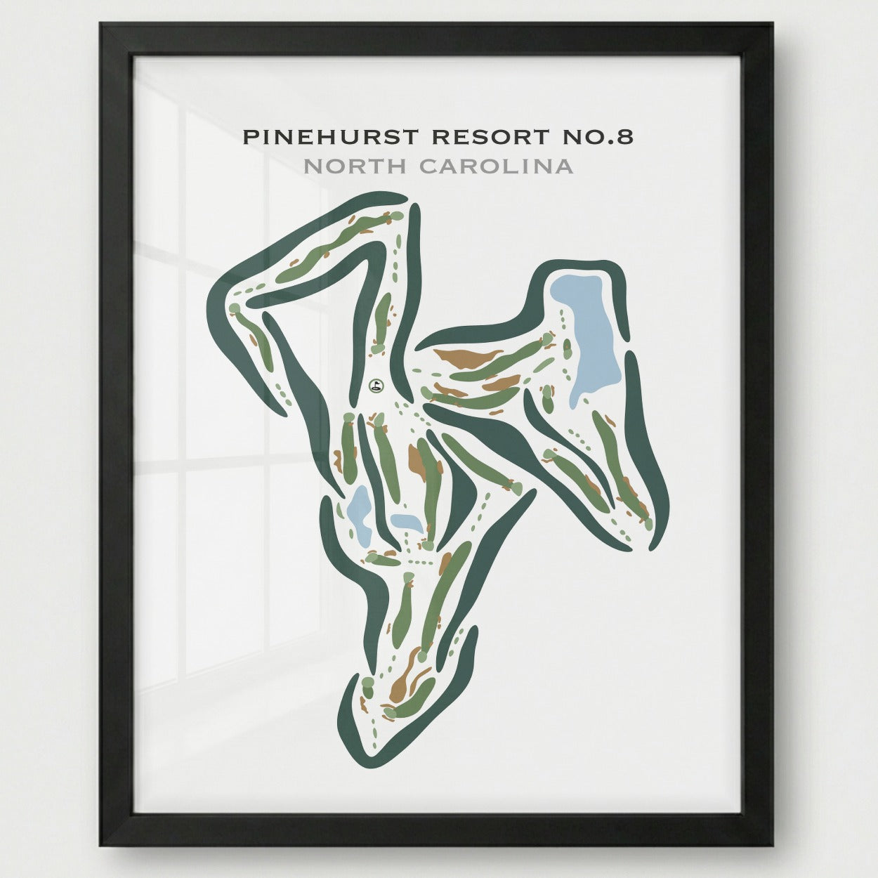 Pinehurst Resort #8, North Carolina - Printed Golf Courses