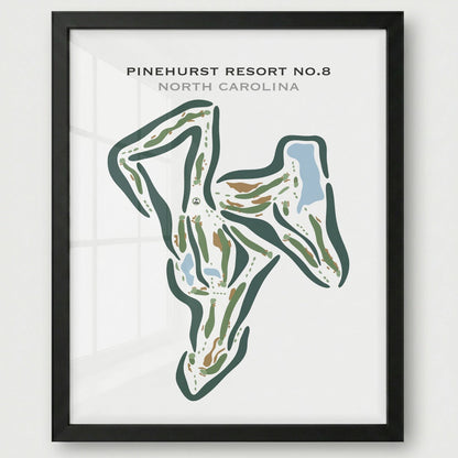 Pinehurst Resort #8, North Carolina - Printed Golf Courses