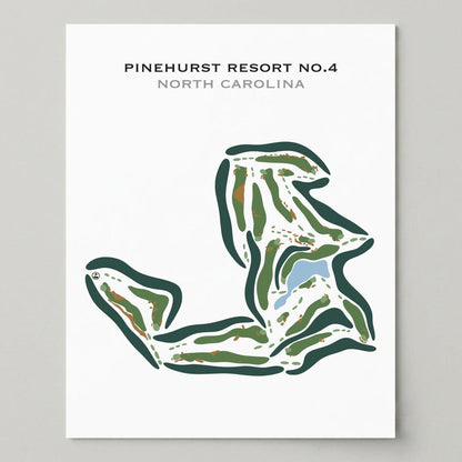 Pinehurst Golf Course No. 4, North Carolina - Printed Golf Courses