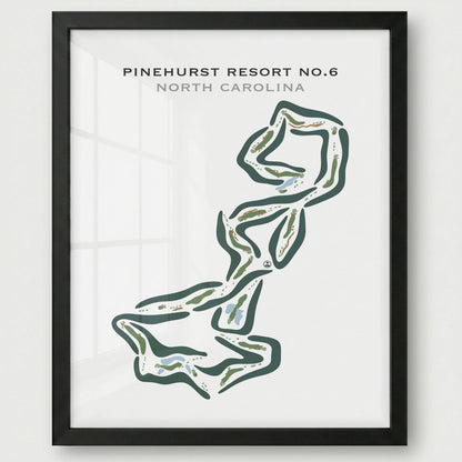 Pinehurst Resort #6, North Carolina - Printed Golf Courses