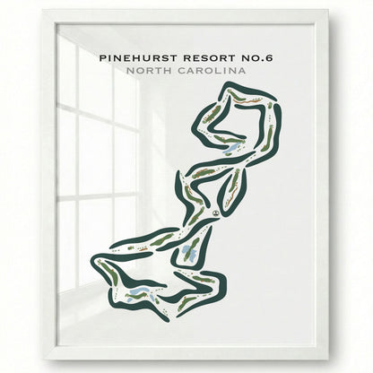 Pinehurst Resort #6, North Carolina - Printed Golf Courses
