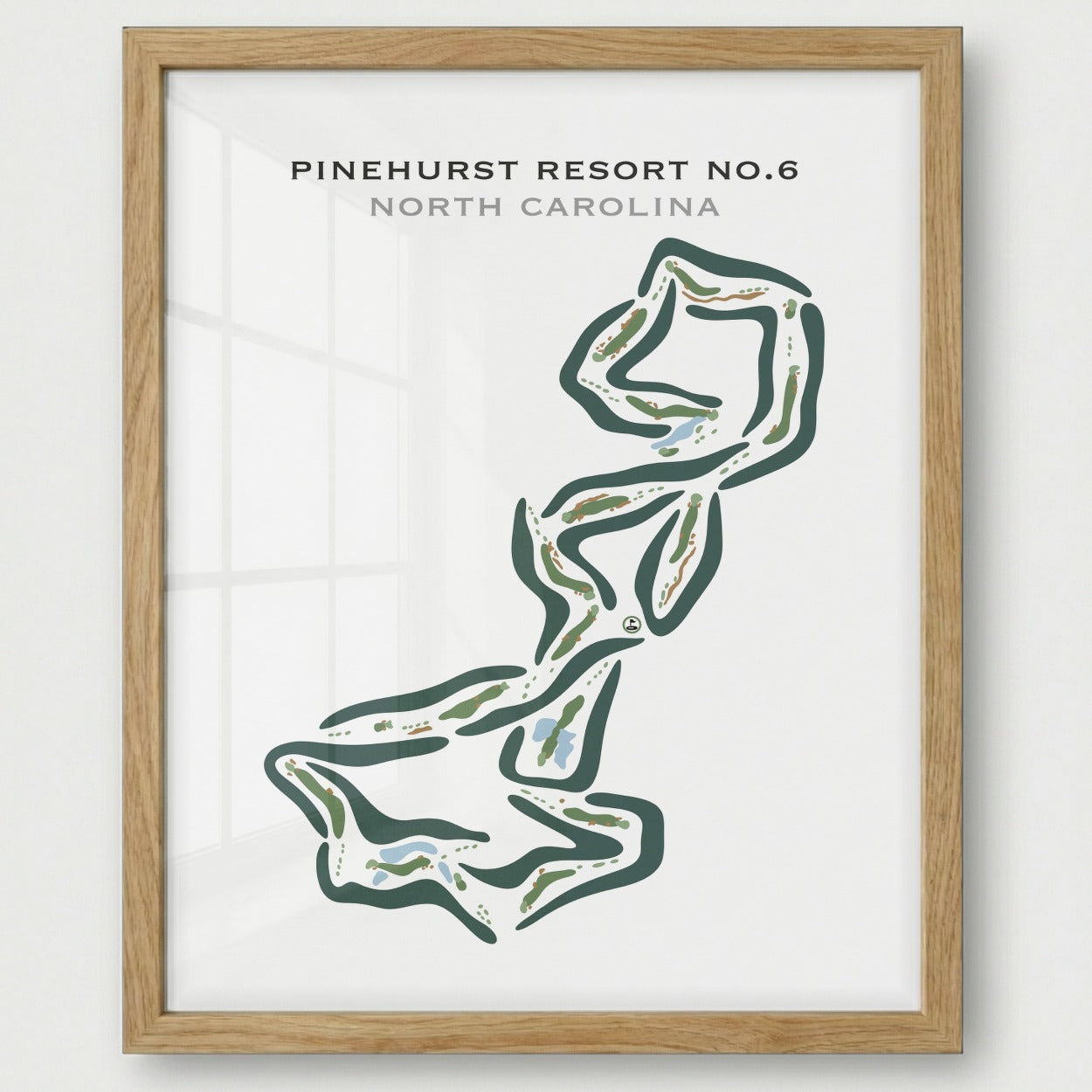 Pinehurst Resort #6, North Carolina - Printed Golf Courses
