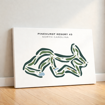 Pinehurst Resort No. 3, North Carolina - Printed Golf Courses