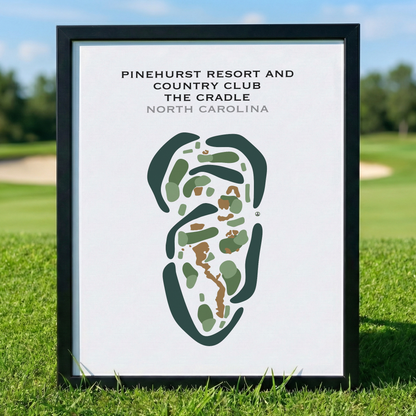 Pinehurst Resort and Country Club, The Cradle, North Carolina - Printed Golf Courses