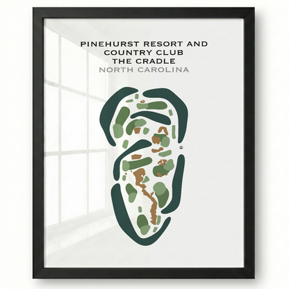Pinehurst Resort and Country Club, The Cradle, North Carolina - Printed Golf Courses