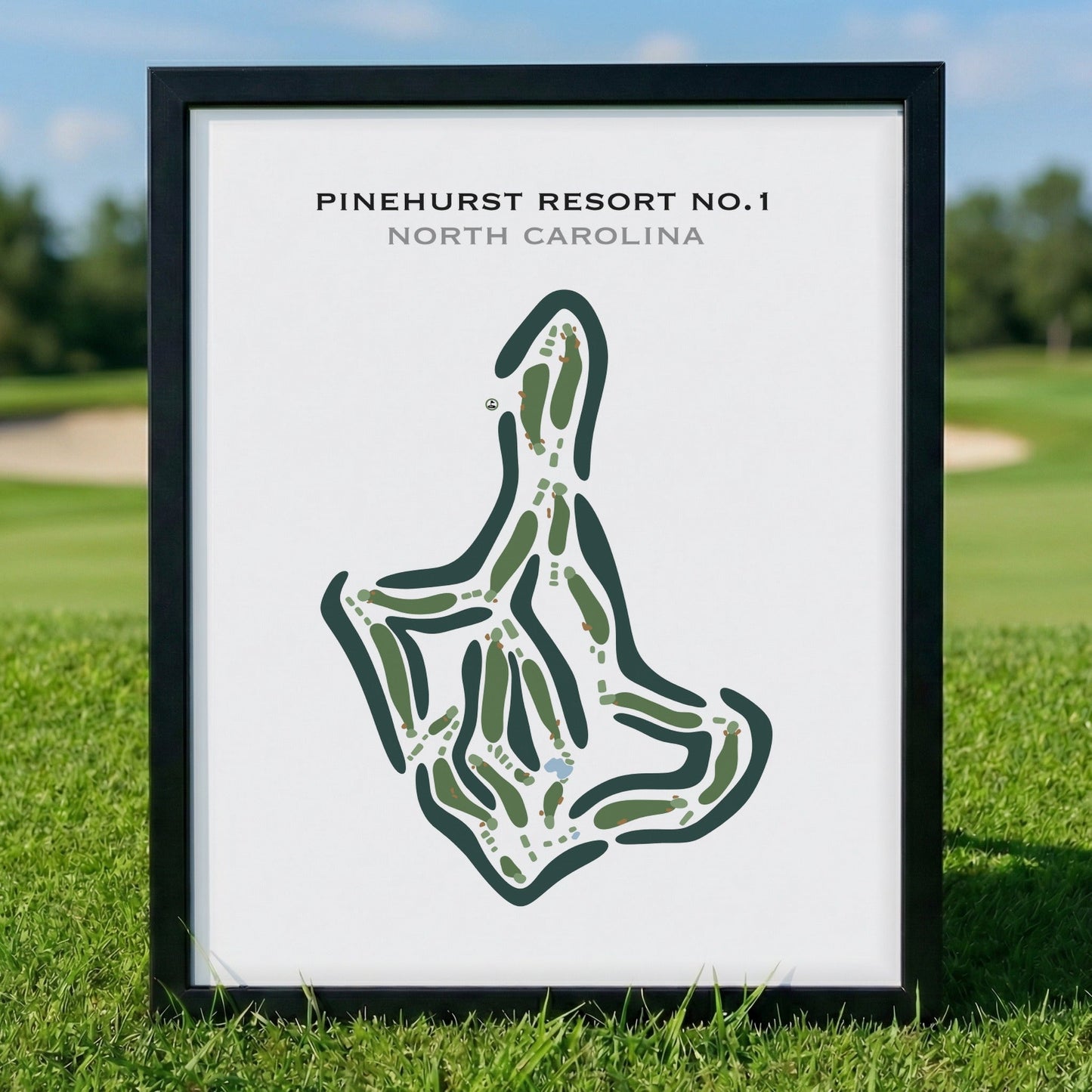 Pinehurst Resort #1, North Carolina - Printed Golf Courses
