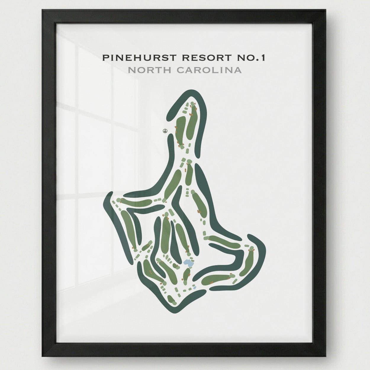 Pinehurst Resort #1, North Carolina - Printed Golf Courses