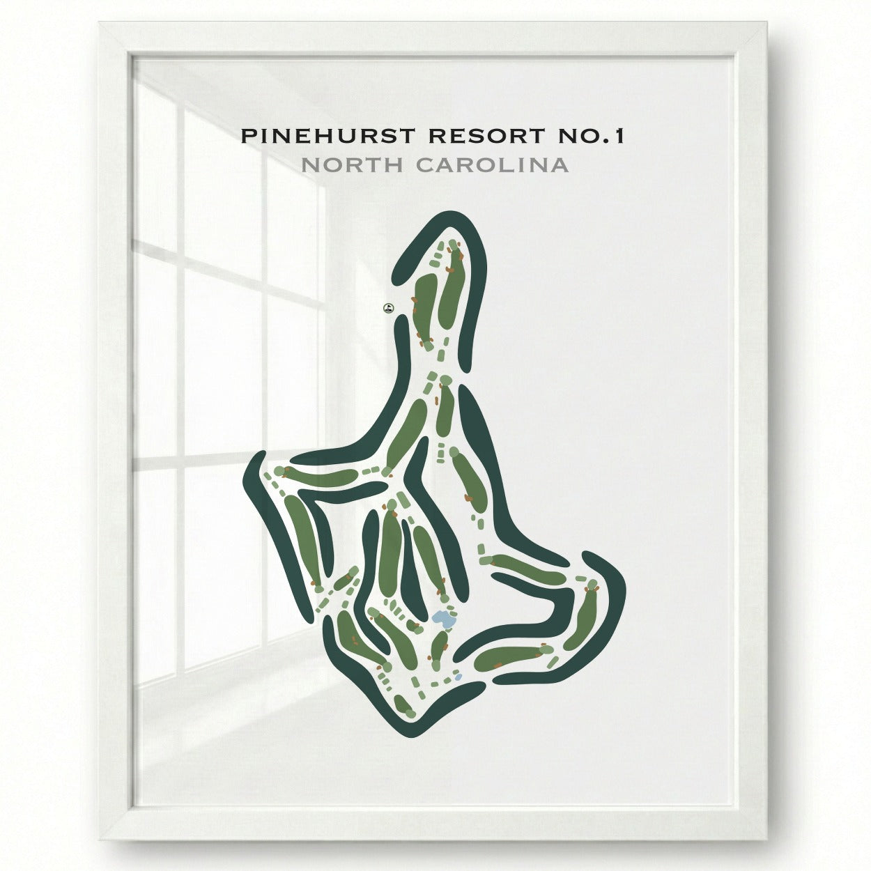 Pinehurst Resort #1, North Carolina - Printed Golf Courses