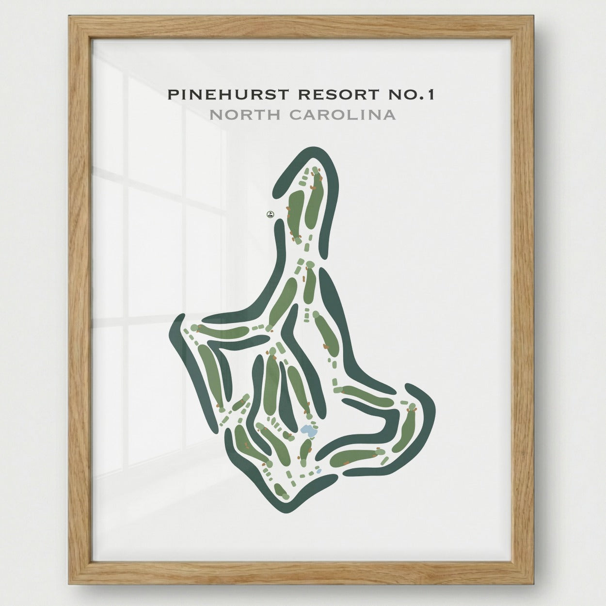 Pinehurst Resort #1, North Carolina - Printed Golf Courses