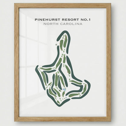 Pinehurst Resort #1, North Carolina - Printed Golf Courses