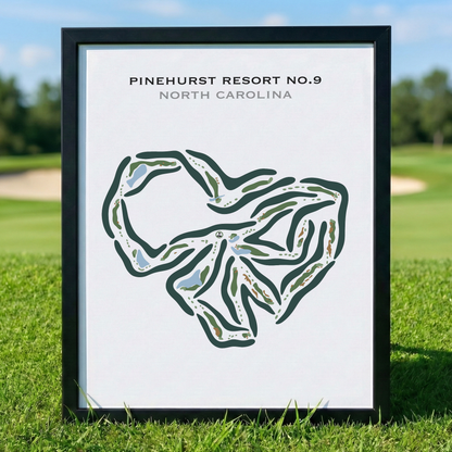 Pinehurst Resort No. 9, North Carolina - Printed Golf Courses