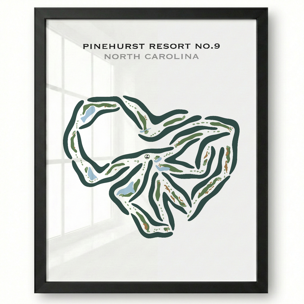 Pinehurst Resort No. 9, North Carolina - Printed Golf Courses