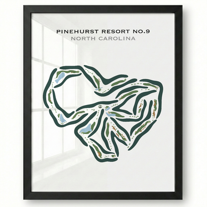 Pinehurst Resort No. 9, North Carolina - Printed Golf Courses