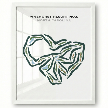 Pinehurst Resort No. 9, North Carolina - Printed Golf Courses